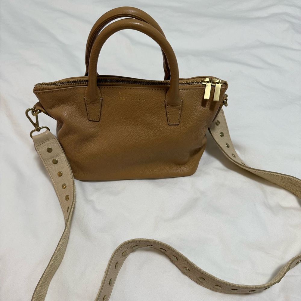 Barney’s New York Tan Leather Handbag